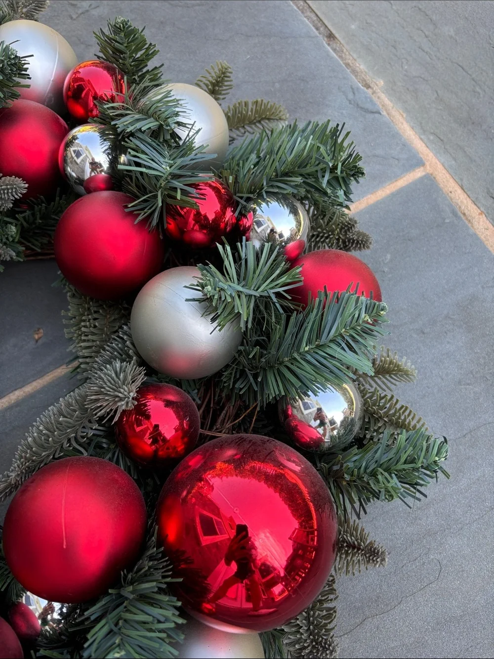 Pottery Barn Large Ornament Holiday Wreath